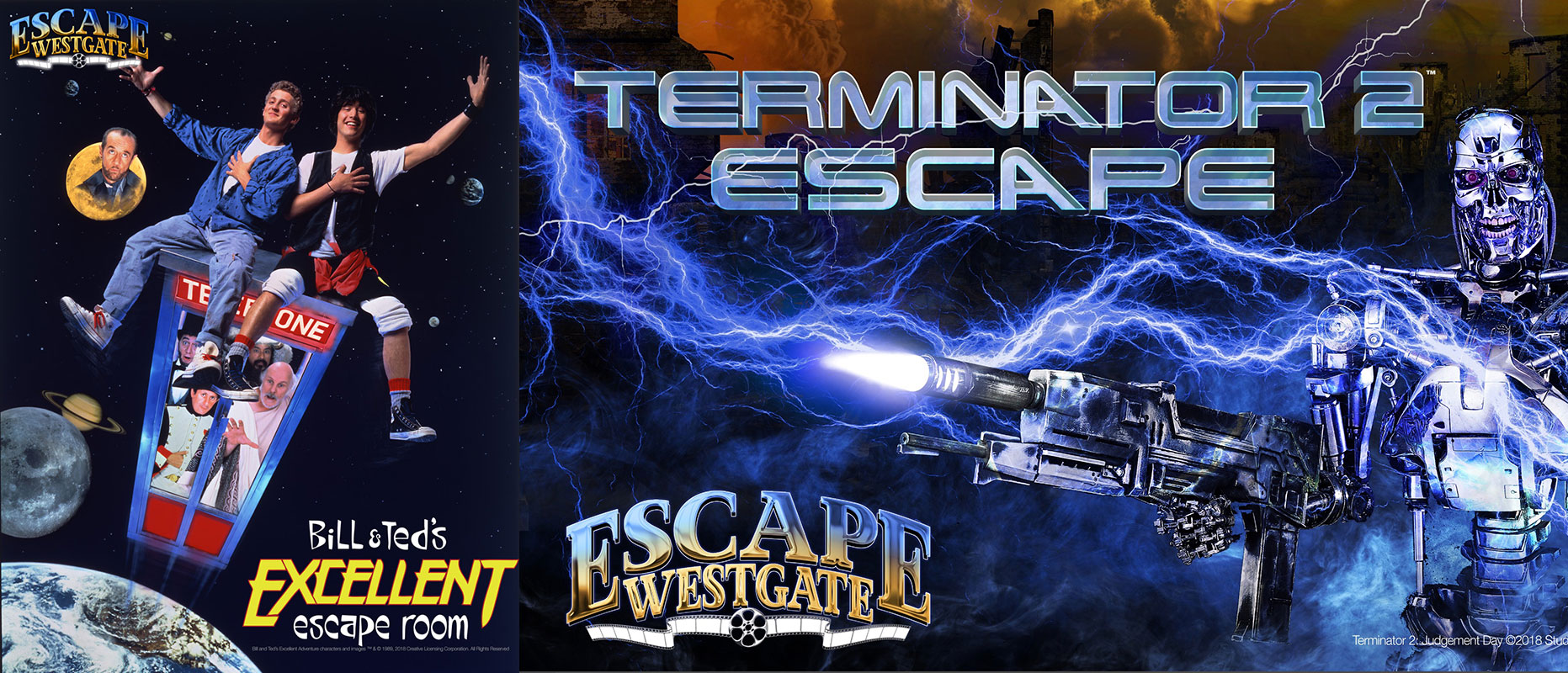 Bill & Ted's Excellent Escape Room / Terminator 2: Escape at Escape Westgate